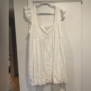 Aerie size XXL Linen summer dress with Flutter Sleeves